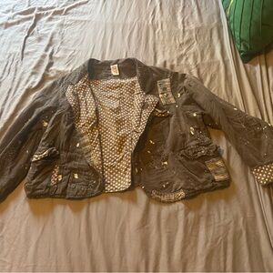 Magnolia Pearl Brown Polka Dot Jacket